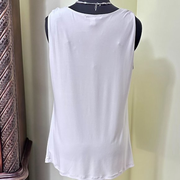 KENNETH COLE NEW YORK Women's BEIGE COLOR Blouse in Size Large - Picture 3 of 6